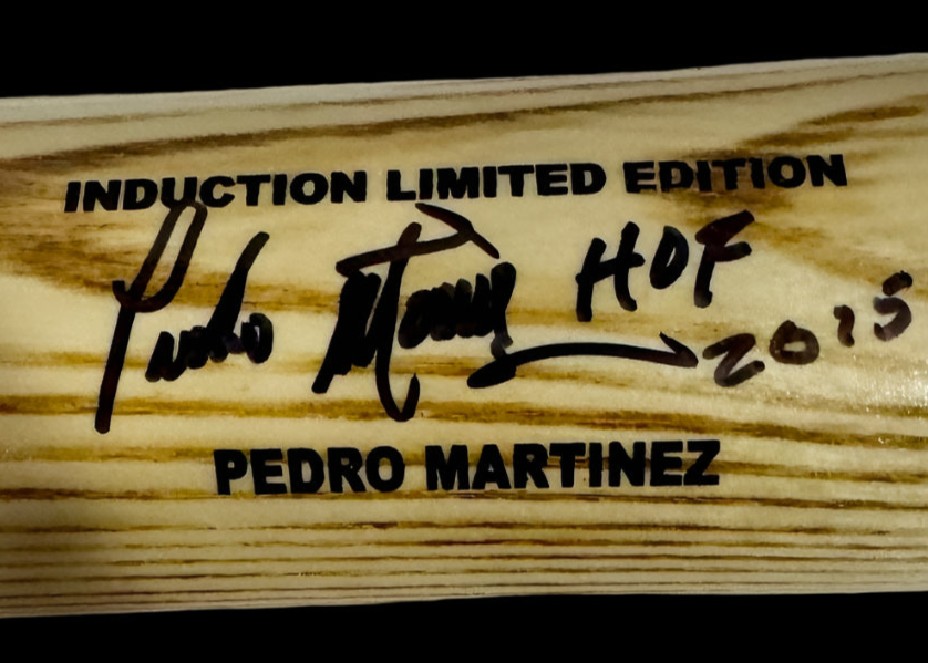 Pedro Martinez Autographed Limited Edition Blonde Canadian Baseball HOF Bat w/Inscription #15/100
